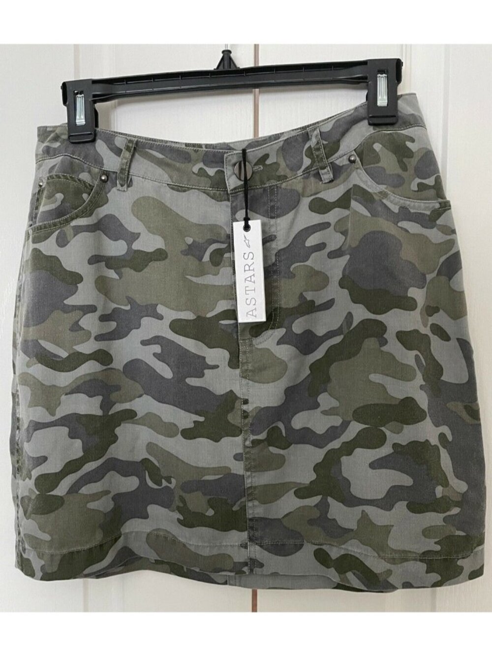 New ASTARS Camo Camoflauge Mini Skirt, Size Small